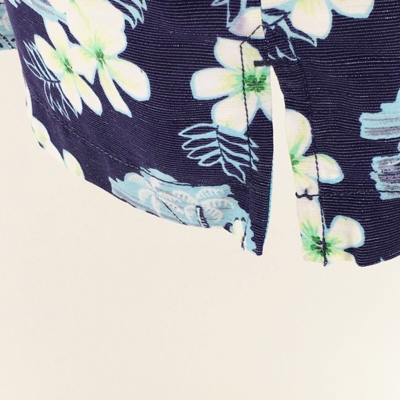 Tommy Bahama Mens Camp Shirt Blue Coconut Point Surf Shack Floral Sz XL - Picture 6 of 10
